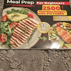 Meal Prep For Beginners Cookbook - White/Green Cover